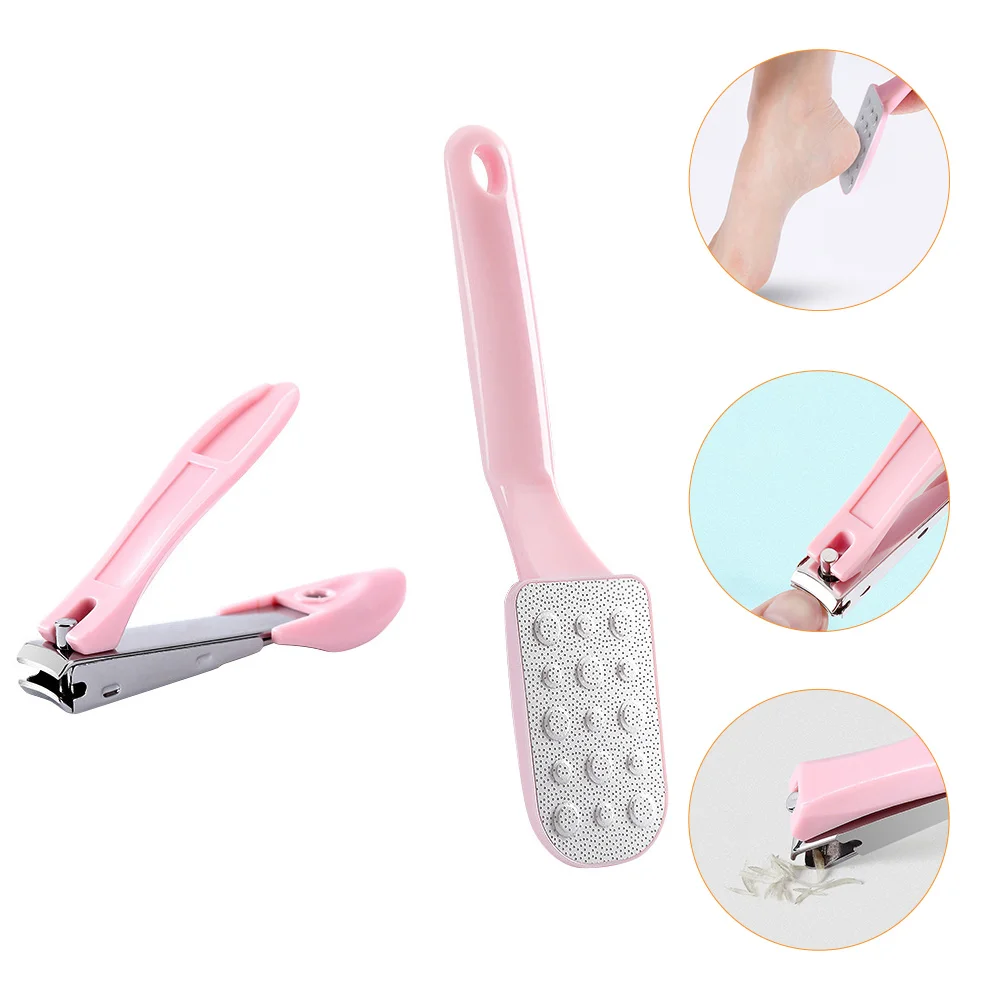 

1 Set Portable Practical Feet File Nail Cutter Fingernail Cutter for Nail Feet Cut