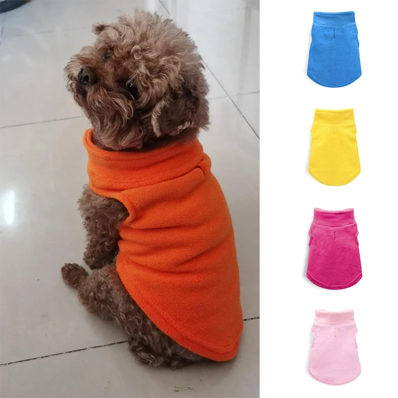 

Pet Hoodie Polar Fleece Pet Dog Clothes Jacket Warm French Bulldog Clothing Puppy Dog Coat for Small Dogs Chihuahua Pug XS-XL