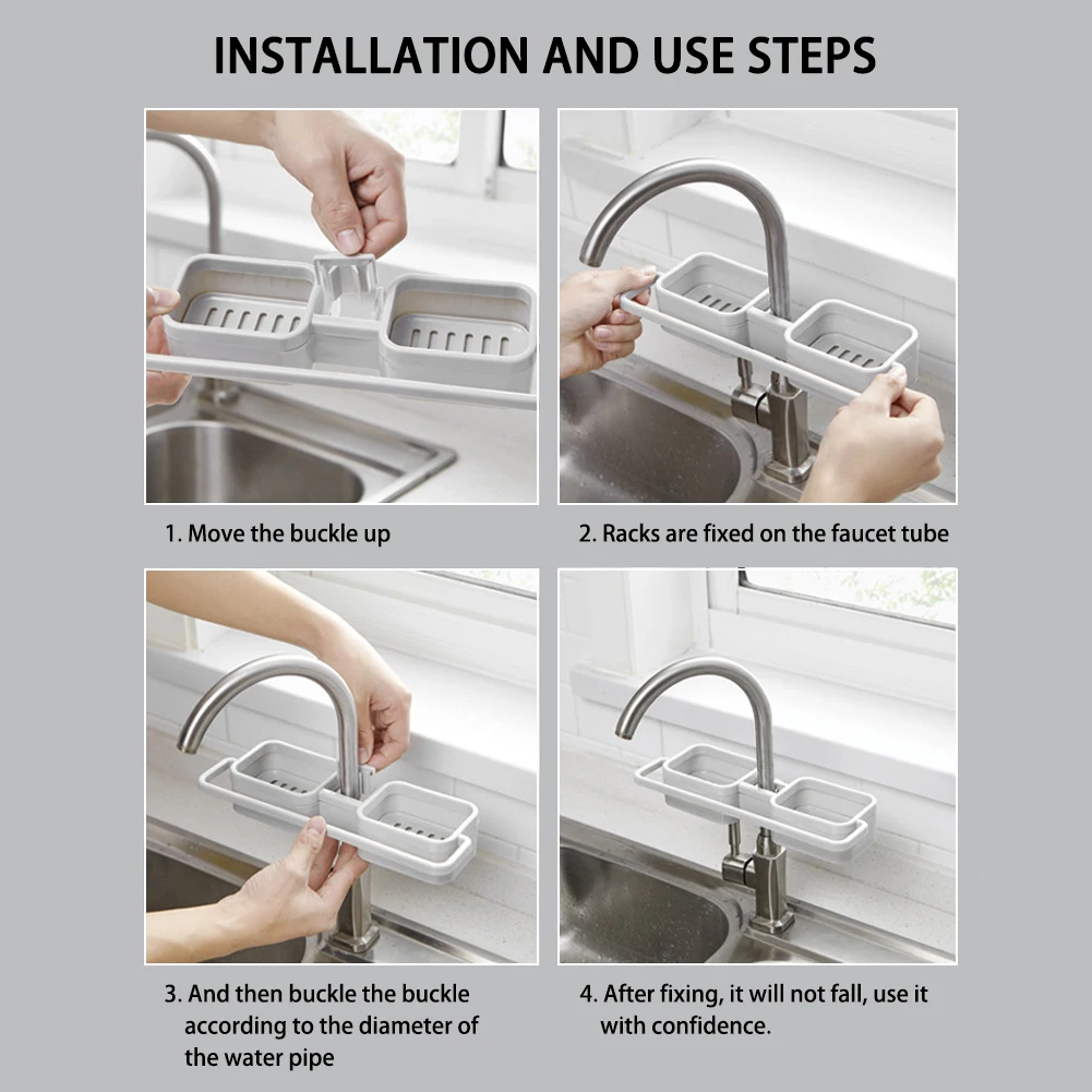 Портативная кухонная полка для слива губчатой мыльной ткани держатель губок на