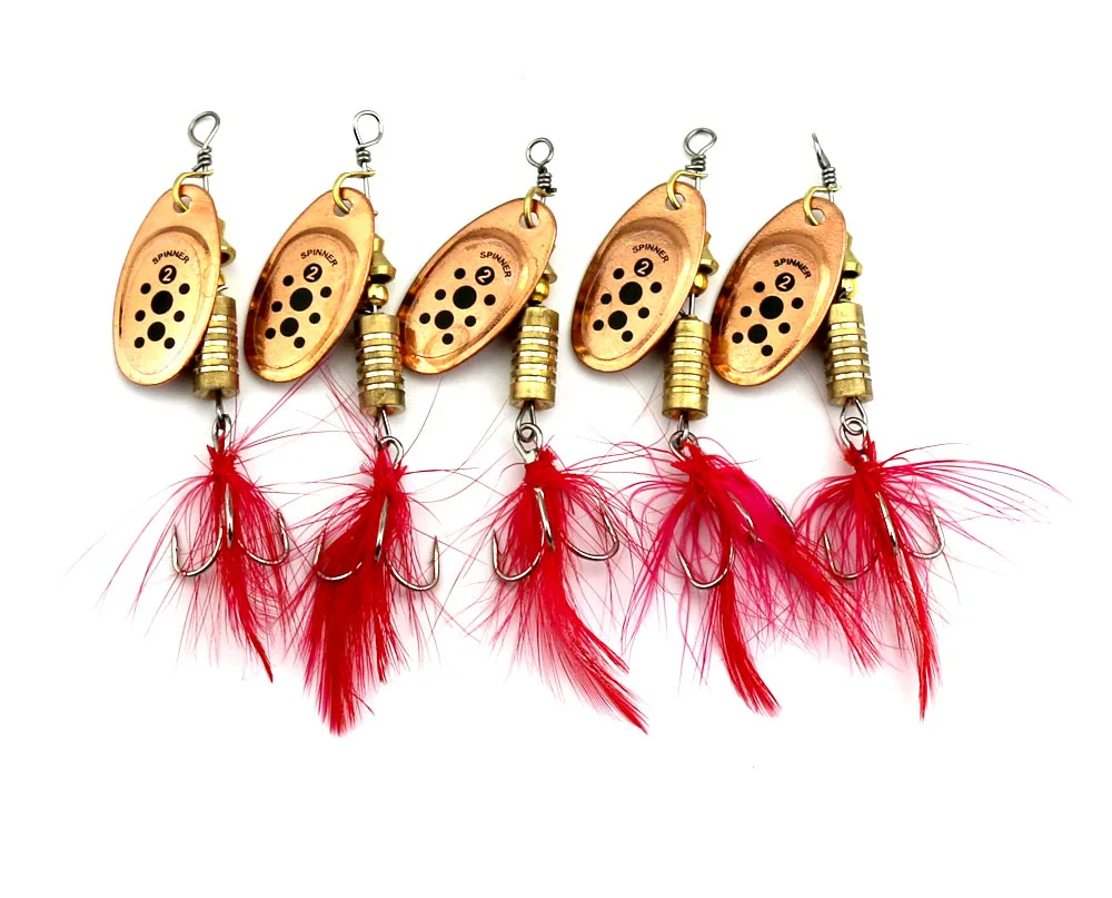 5 шт./компл. Спиннер ложка рыболовная приманка металлическая жесткая гольян isca