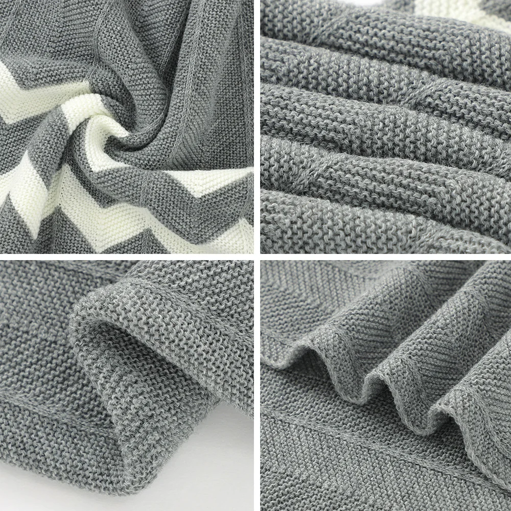 

Multifunctional Baby Cute Knitted Blankets Sleeping Covers Soft Baby Stroller Wrap Blanket Toddler Cot Crib Quilt Bedding