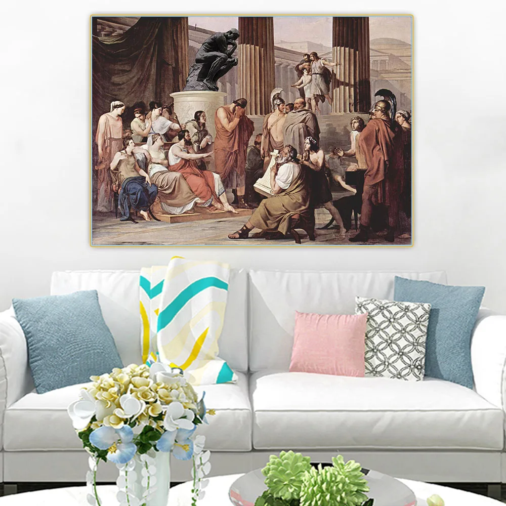 Citon Francesco Hayez《Ulysses at the Court of Alcinous》Canvas Oil Painting Artwork Picture Background Wall Decor Home Decoration |