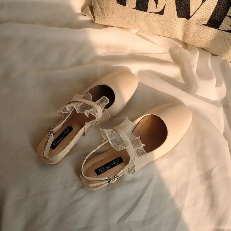 

Summer Shoes Ladies Female Footwear Shallow Mouth Casual Sneaker Square Toe 2021 Comfortable Dress New Rubber Leisure Solid Riba
