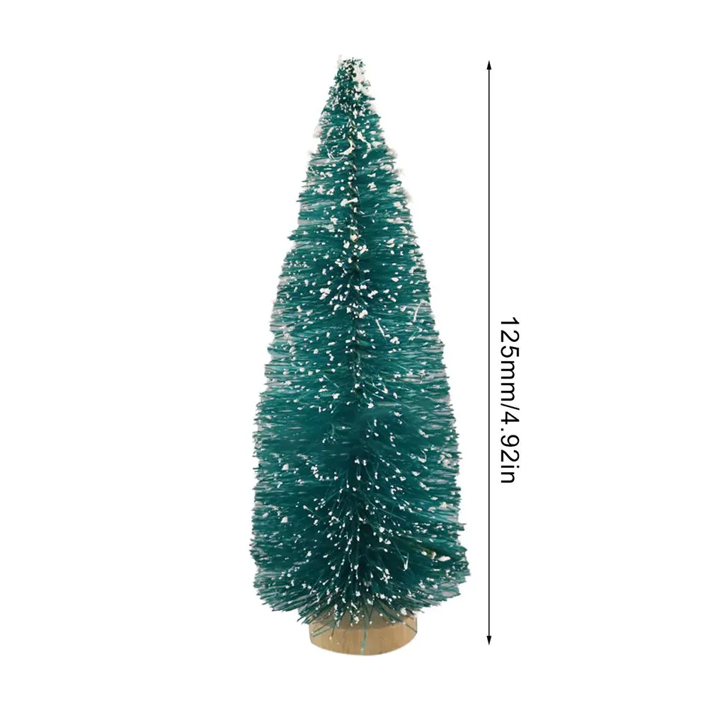 

Decorative Small Christmas Tree Sisal Silk Tower Pine Mini Christmas Tree Ornaments Desktop Decorations