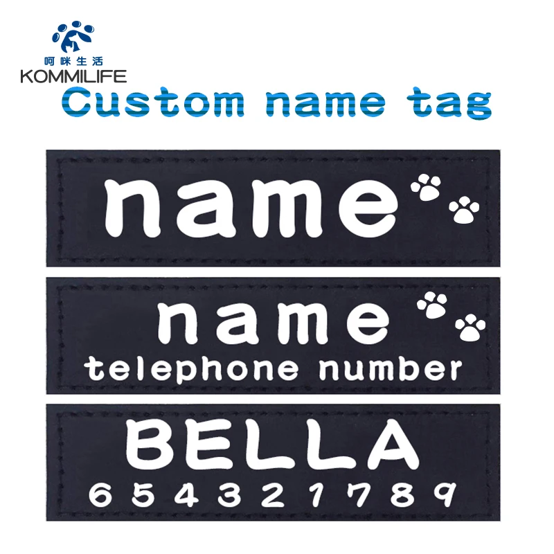 2 шт Персонализированные Бирки Для Собак имя собаки на заказ К9 ярлык ошейник