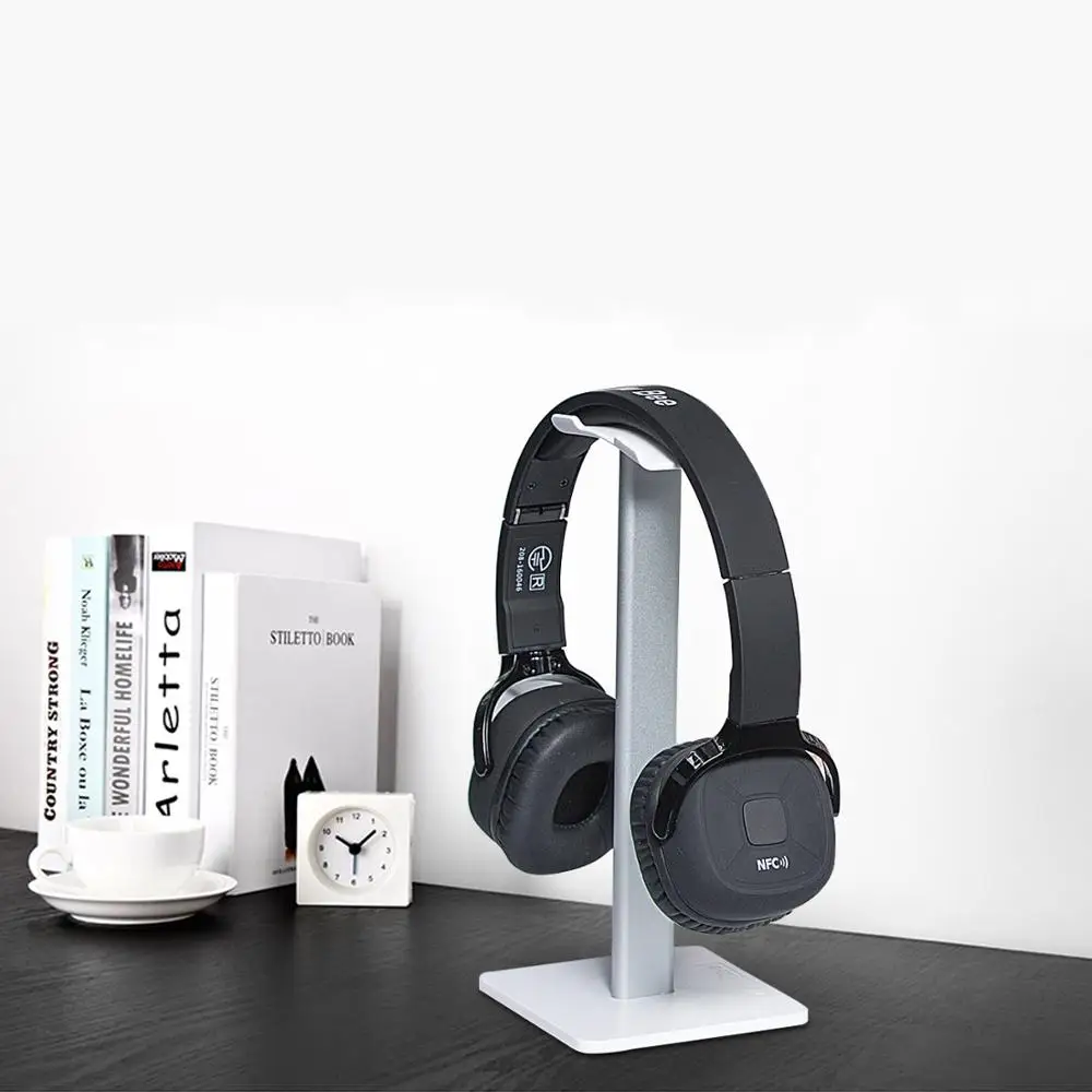 

Headphone Stand Headset Holder With Aluminum Supporting Bar Flexible Headrest ABS Solid Base for All Bose Headphone Serials Size