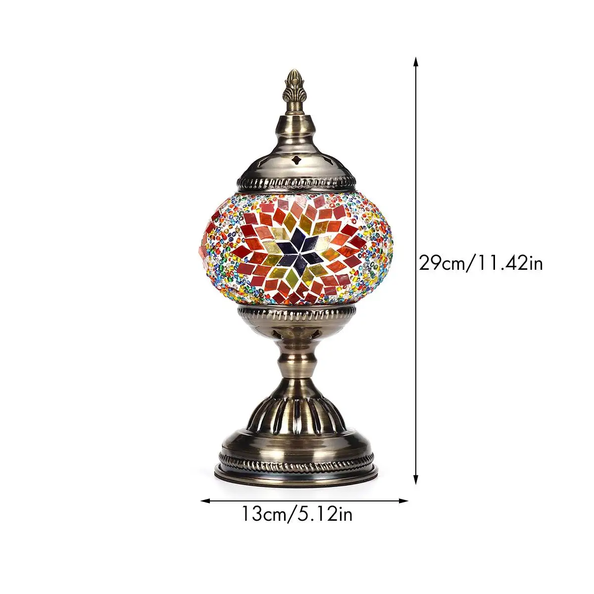 

110~240V E27 Handmade Retro Moroccan Table Lamp Iron Glass Turkish Desk Lamp Bar Fixture Home Decoration Indoor Lighting