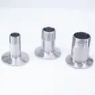 Тройной зажим 12 дюйма-2 дюйма NPT штекер x 1,5 дюйма 2 дюйма 2,5 дюйма 304 дюйма санитарный обжимной фитинг из нержавеющей стали 229 для домашнего пивоварения фунтов на кв. дюйм