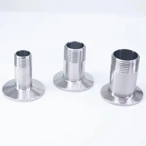 Тройной зажим 12 дюйма-2 дюйма NPT штекер x 1,5 дюйма 2 дюйма 2,5 дюйма 304 дюйма санитарный обжимной фитинг из нержавеющей стали 229 для домашнего пивоварения фунтов на кв. дюйм