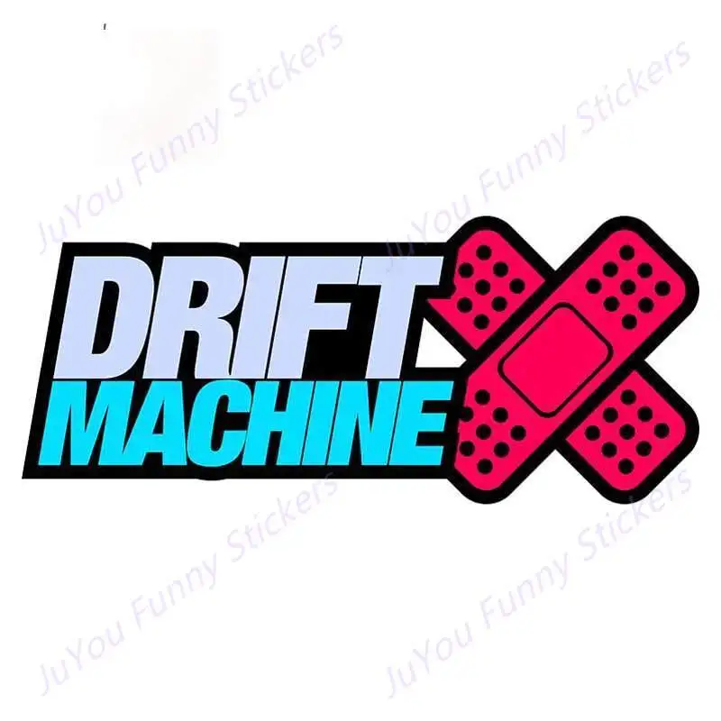 

JuYou Funny Stickers Exterior Accessories Drift Machine Red Bandage Cartoon Car Stickers Scratch-Proof Decal Bumper VAN Graphics