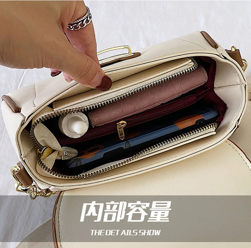 

ANOKHOGI 2020 Hot Sale Female Colorful Shoulder Bag Korean Style Vintage Hit Color Handbag ZX30