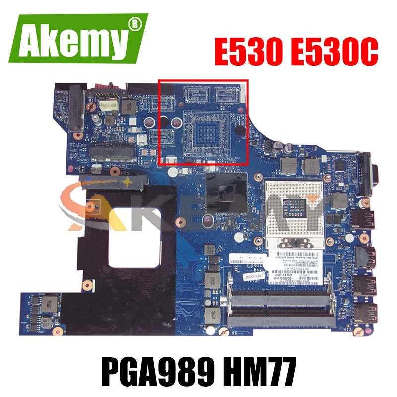 

Akemy QILE2 LA-8133P для Lenovo ThinkPad E530 E530C Материнская плата ноутбука FRU 04W4014 PGA989 HM77 DDR3 100% тест