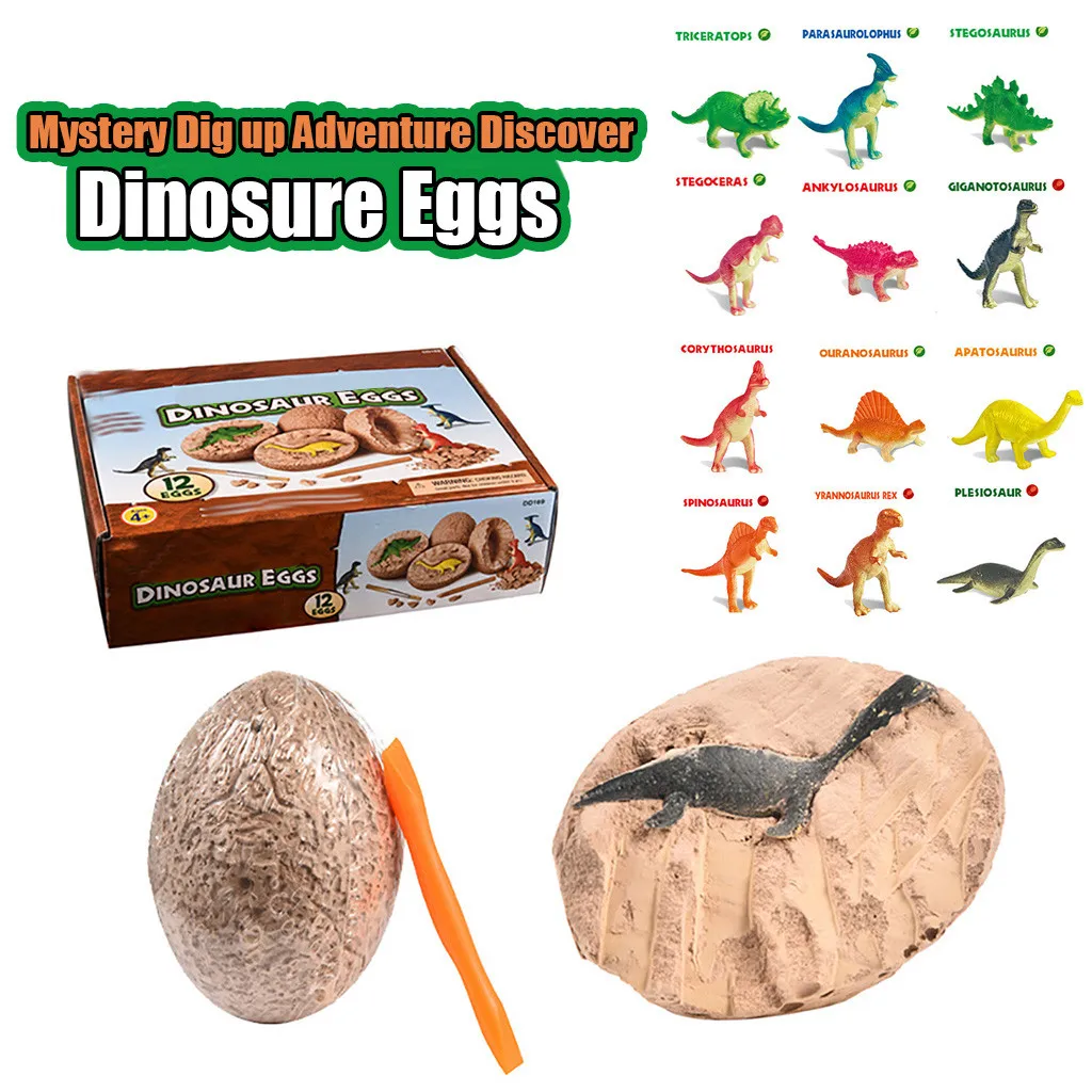 Dig it up динозавр Eggs12 Динозавр яйцо динозавра игрушки стволовых обучения детей
