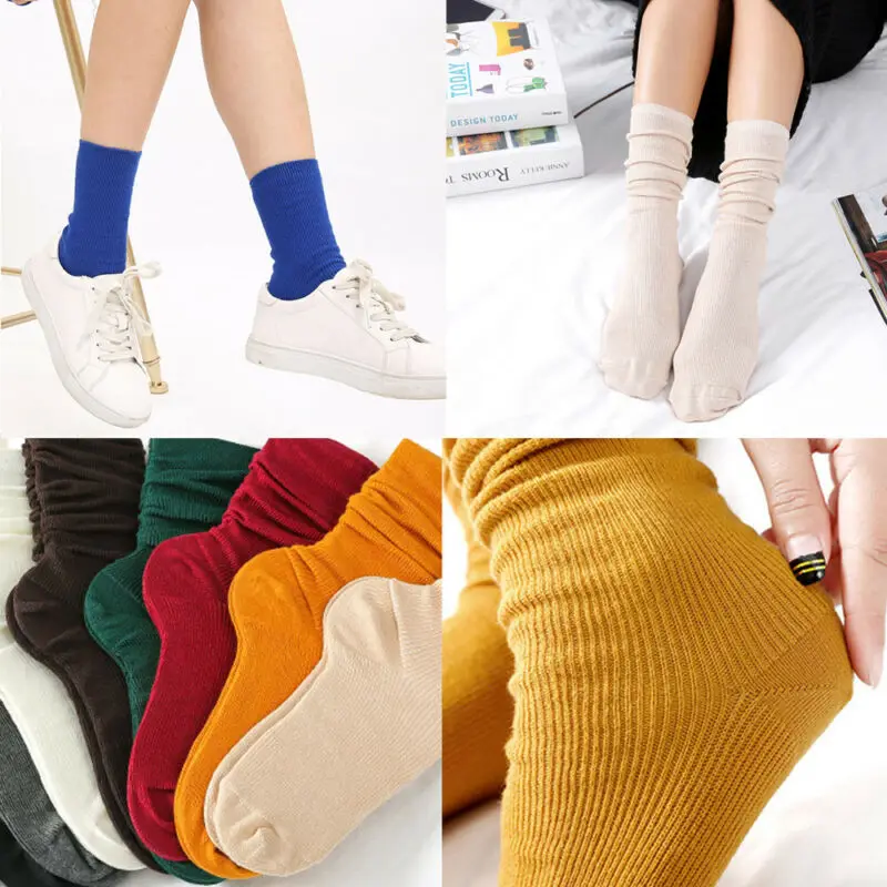 Женские свободные носки теплые хлопковые повседневные длинные Чулочные изделия