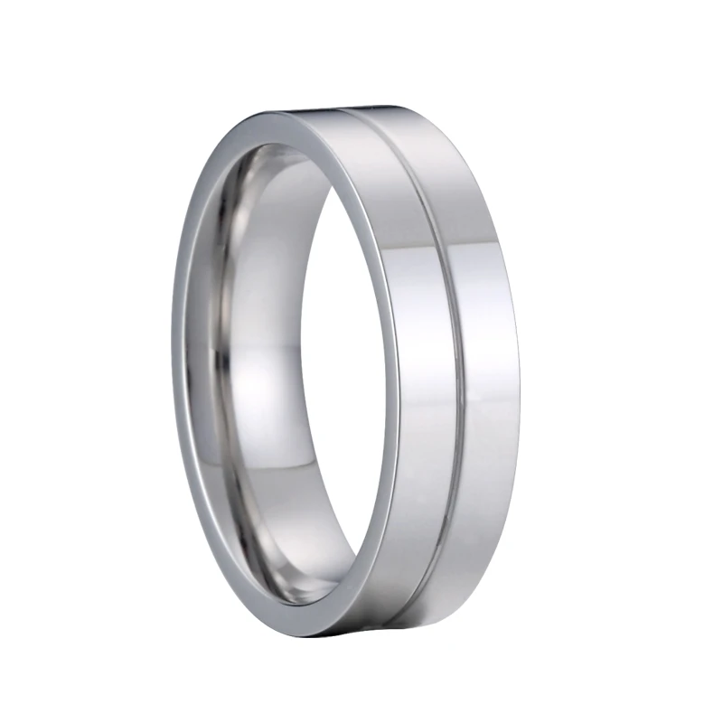 Кольца ручной работы из нержавеющей стали серебристого цвета для мужчин 6 мм с
