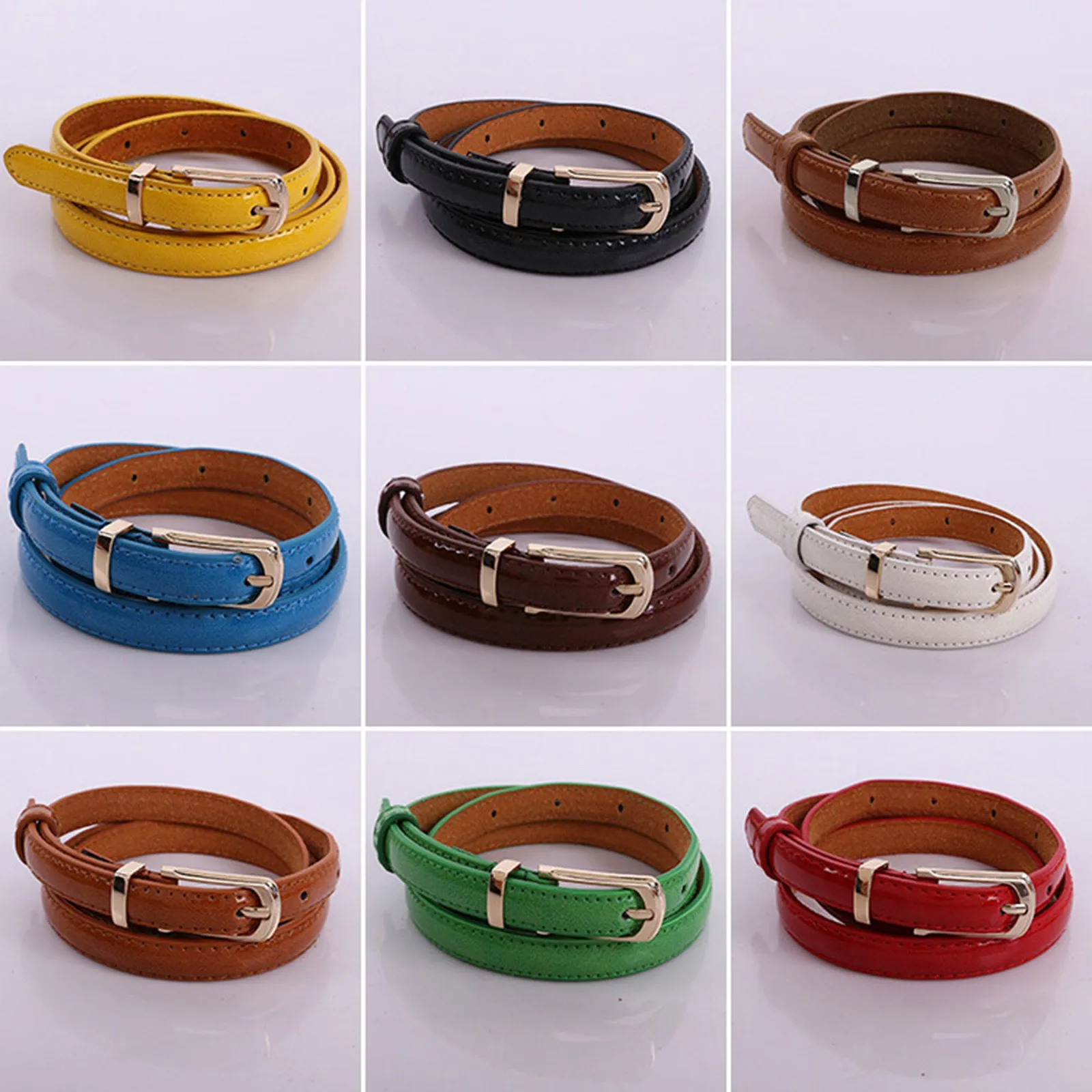 

Decorative Belts 2021 New Arrivals Womens Middle Wide Imitation Leather Waist Belt Lady Ring Buckle Solid Waistband Punk Belts