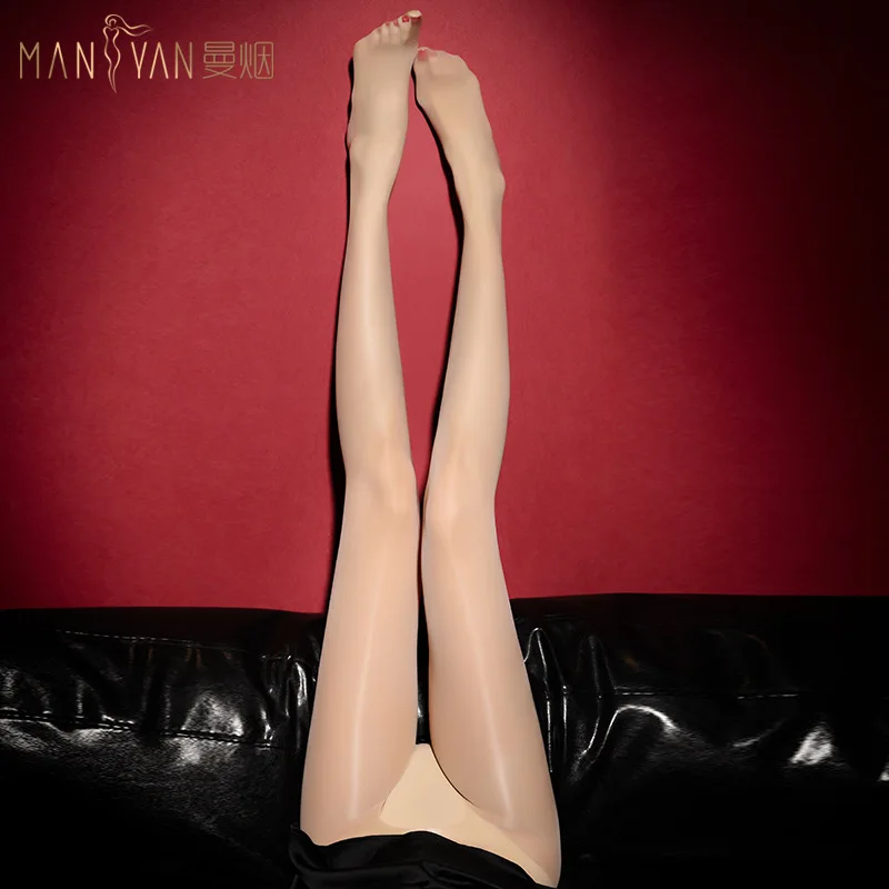 

Sexy Silky Thin Stocking Legs High Hosiery Tights Pantyhose Lady Oily Open Crotch Free Take Off perspective Sexy Stockings