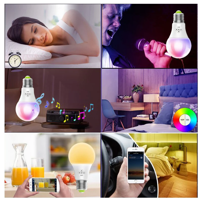 Светодиодная лампа E27 4 5 Вт RGBW с изменением цвета волшебная светильник для