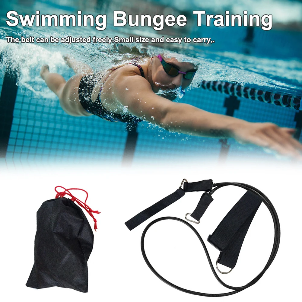 

Static Swimming Belt Set Swim Training Belts Swim Bungee Cords Resistance Bands Swim Tether Stationary Swimming Swim Harness