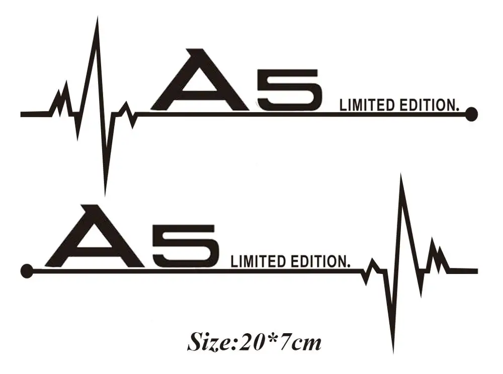 2pcs Car decals sticker for Audi A3 A4 A5 A6 A7 A8 TT Q3 Q5 Q7 A1 B5 B6 B7 B8 B9 8P 8V 8L C6 C5 C7 4F | Автомобили и мотоциклы