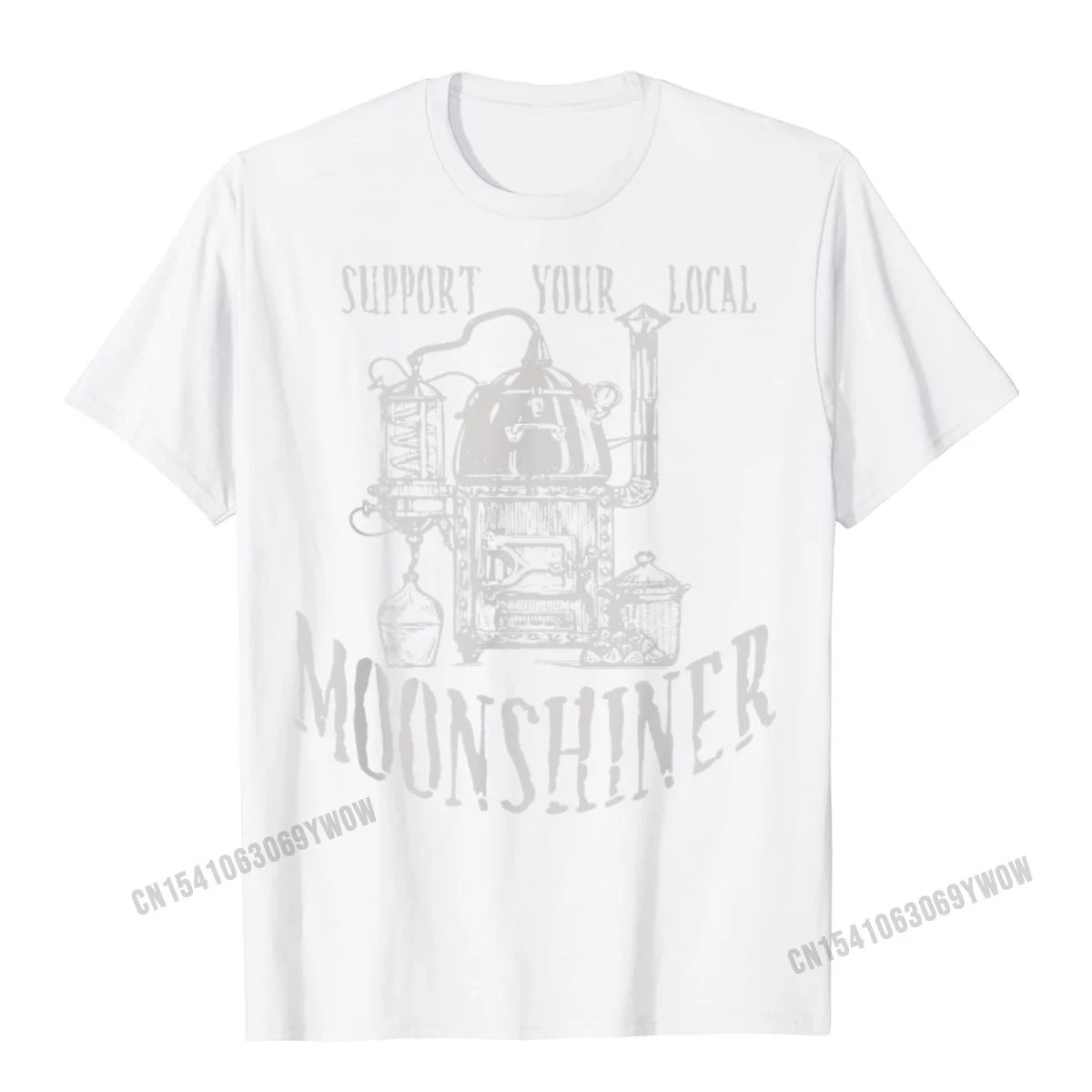 Забавная Мужская хлопковая футболка Support Your Local Moonshiner Приталенная для мужчин