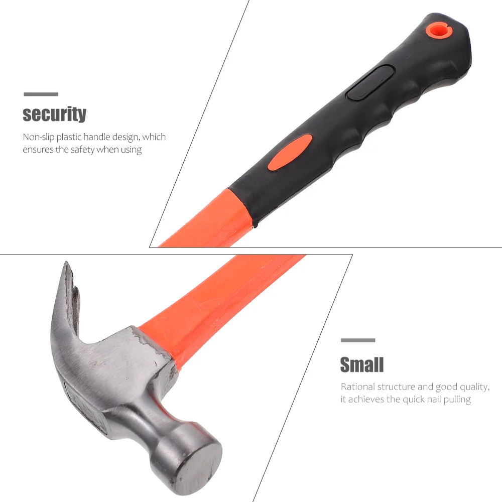

Woodworking Non-slip Handle Hammer Anti-slip Claw Hammer Nail Hammer
