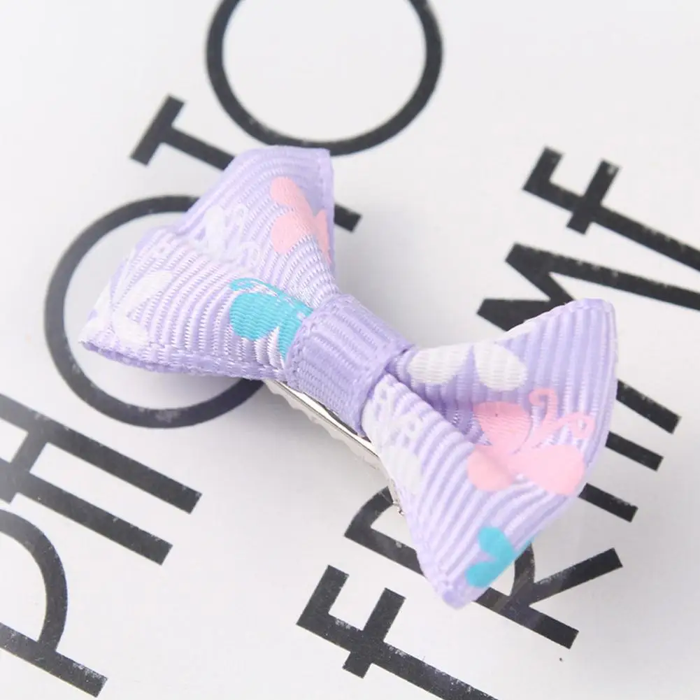 Minipinza para el pelo de colores para beb&eacute;, accesorio para el pelo con dise&ntilde;o de dibujos animados, accesorio para el pelo con lunares, ideal para regalo, 1 unidad-5