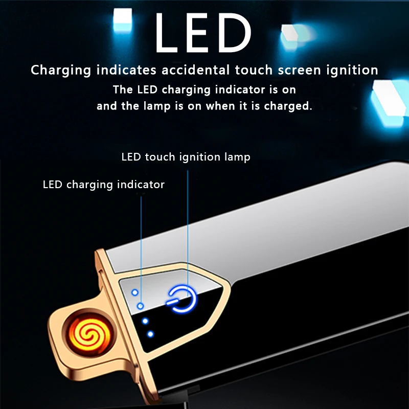 Новая перезаряжаемая Зажигалка для сигарет Классическая модная ветровка