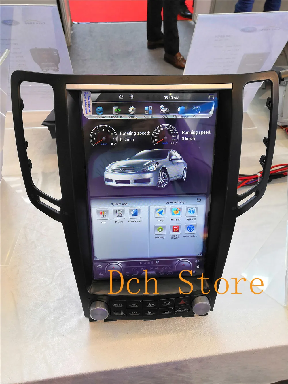 12 1 вертикальный Большой экран tesla стиль Android 9 0 Авто DVD GPS плеер для Infiniti G37 G35 G25 G37S