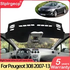 Противоскользящий коврик для Peugeot 308, t7, 2007  2013, 308cc, 308sw, защита от солнца, аксессуары для ковров 2008, 2010, 2011
