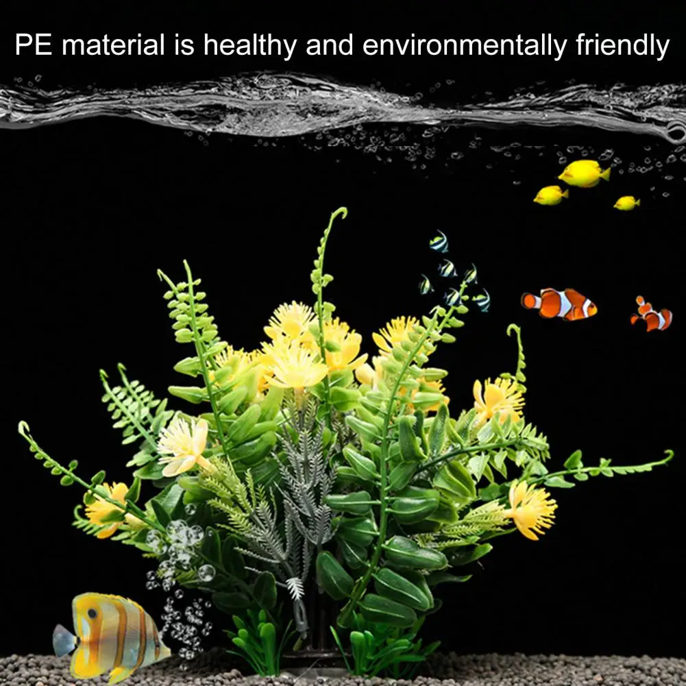 Beautiful Fake Aquatics Plants Aquarium Decoration Eco-friendly Ornament Fine Workmanship for Fish Tank Decor | Дом и сад