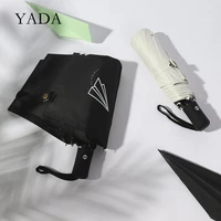 yada ins 2020 new luxury paper plane pattern umbrella folding automatic umbrellas for women man uv rain umbrella auto yd200211