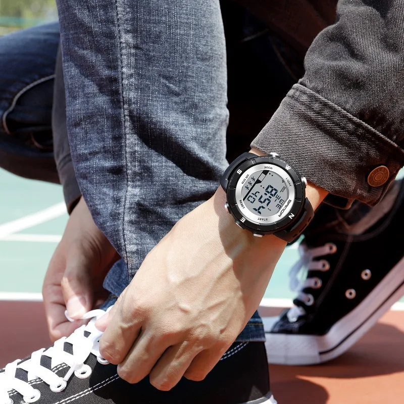 Бренд SANDA Для мужчин обратный отсчет секундомер на открытом воздухе спортивные