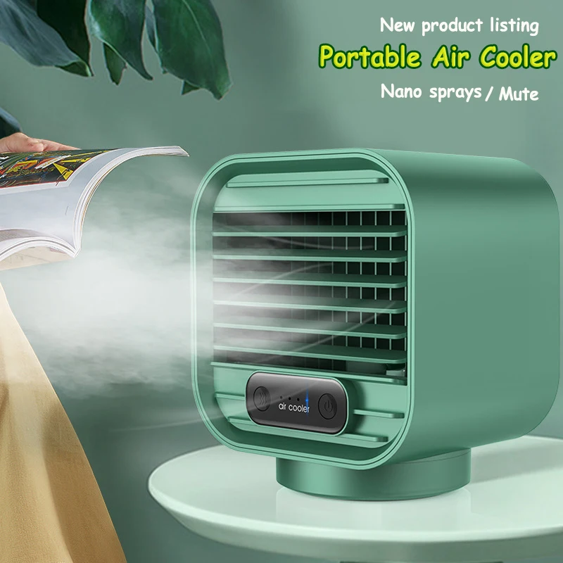 

Портативный Настольный мини-кондиционер для офиса, 2000 мАч, бытовой многофункциональный увлажнитель-вентилятор