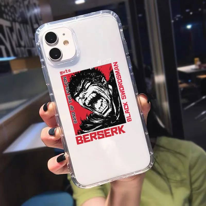 Противоударный чехол для телефона с аниме берзер кишки iPhone 13 Pro max 11 12 XR SE20 8 7 Plus