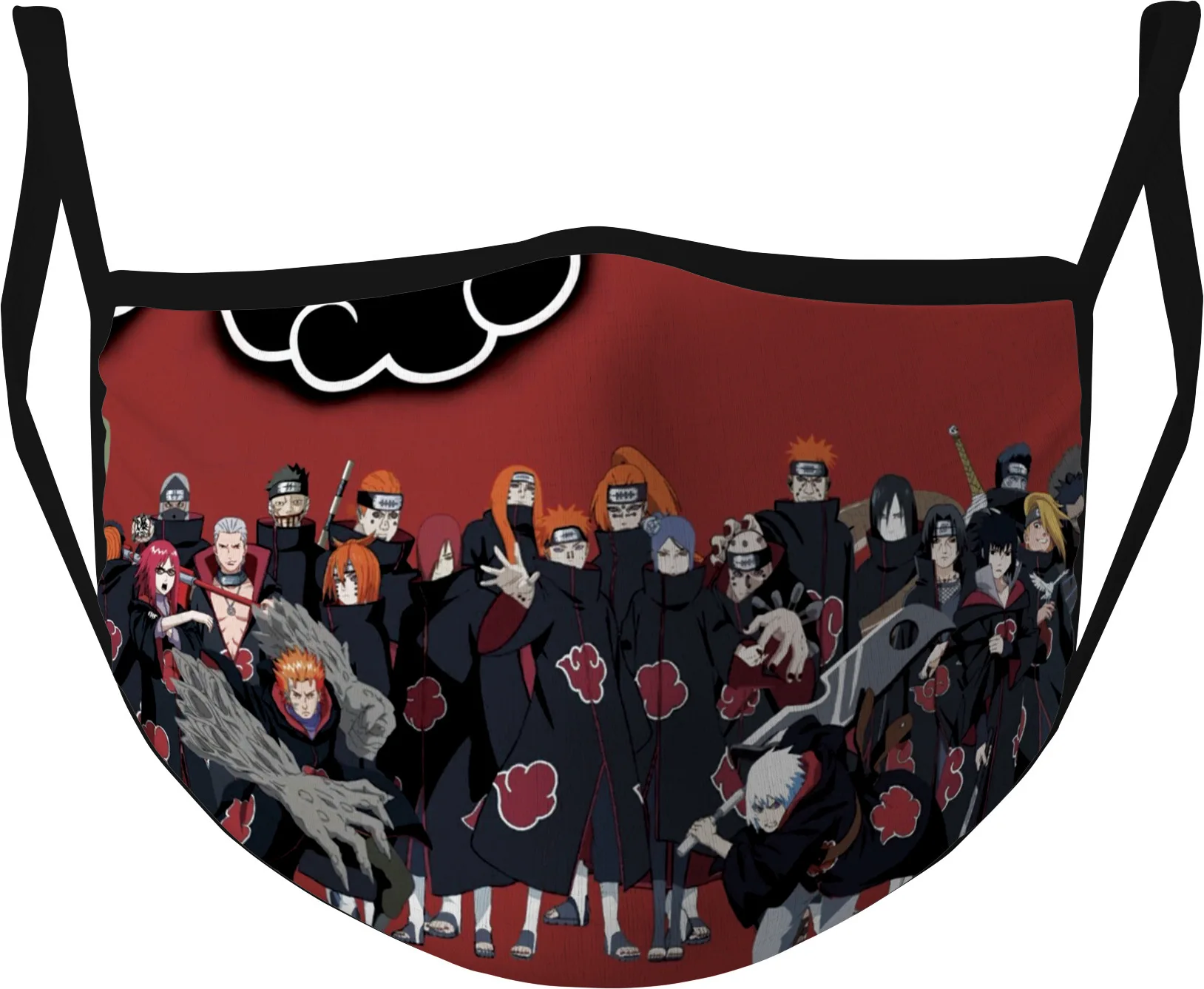 

Маска для косплея Пыленепроницаемая модная с принтом и фильтром для улицы маска для Хэллоуина маска для лица Ткань