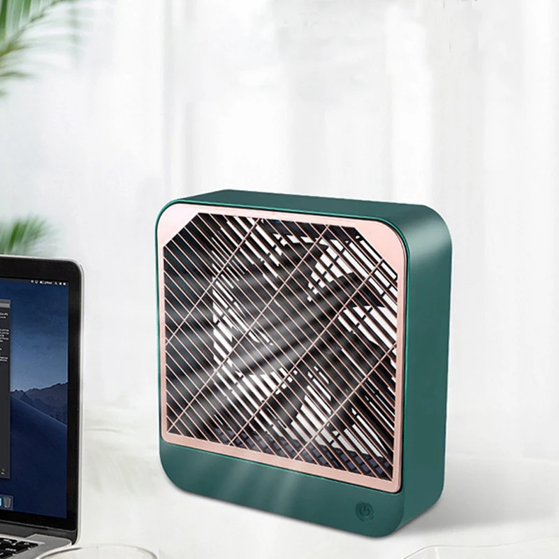 

Desktop Square Fan Mini Electric Fan Portable Dormitory USB Fan Portable Sports Home Office Fan