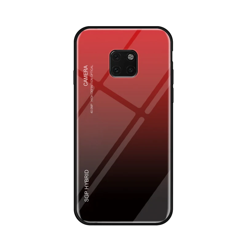 Чехол Gradient из закаленного стекла для телефонов Huawei Mate10 20 30 Pro Lite P10 P20 P30 Plus Funda on.
