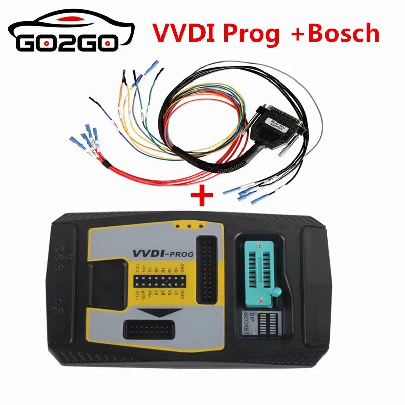 Оригинальный V4.9.5 Xhorse VVDI Prog программатор с адаптером блока управления Bosch чтение