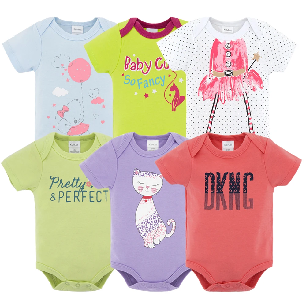 HY21172161 Honeyzone 6 шт. Детские боди из хлопка цельный короткий рукав Roupa De Bebes летний комплект одежды для маленьких мальчиков - Цвет: HY21172161