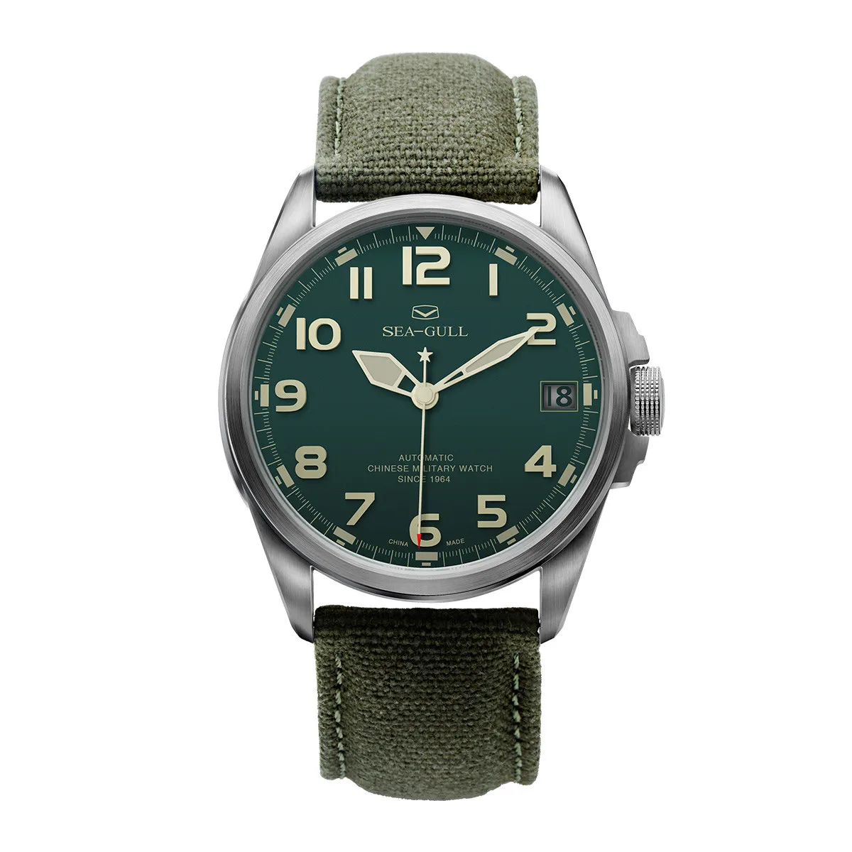 

2021 Seagull Men's Watch Retro Business Automatic Mechanical Watch Luminous Scale Display Single Calendar Wrist Watch 813.581