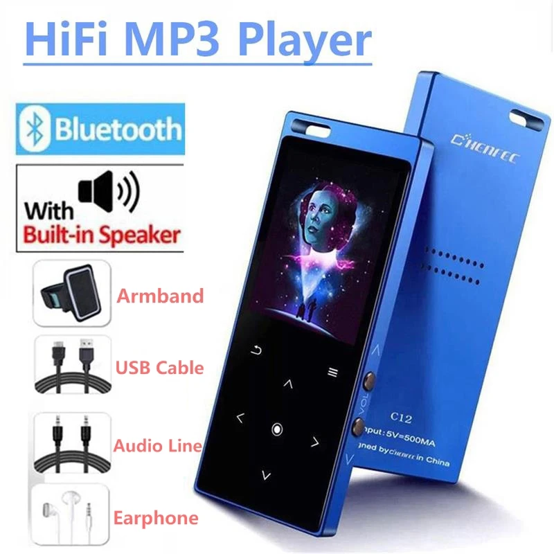Mp3-плеер Bluetooth4.2 с динамиком 1 8-дюймовый экран сенсорная кнопка MP3 музыкальный