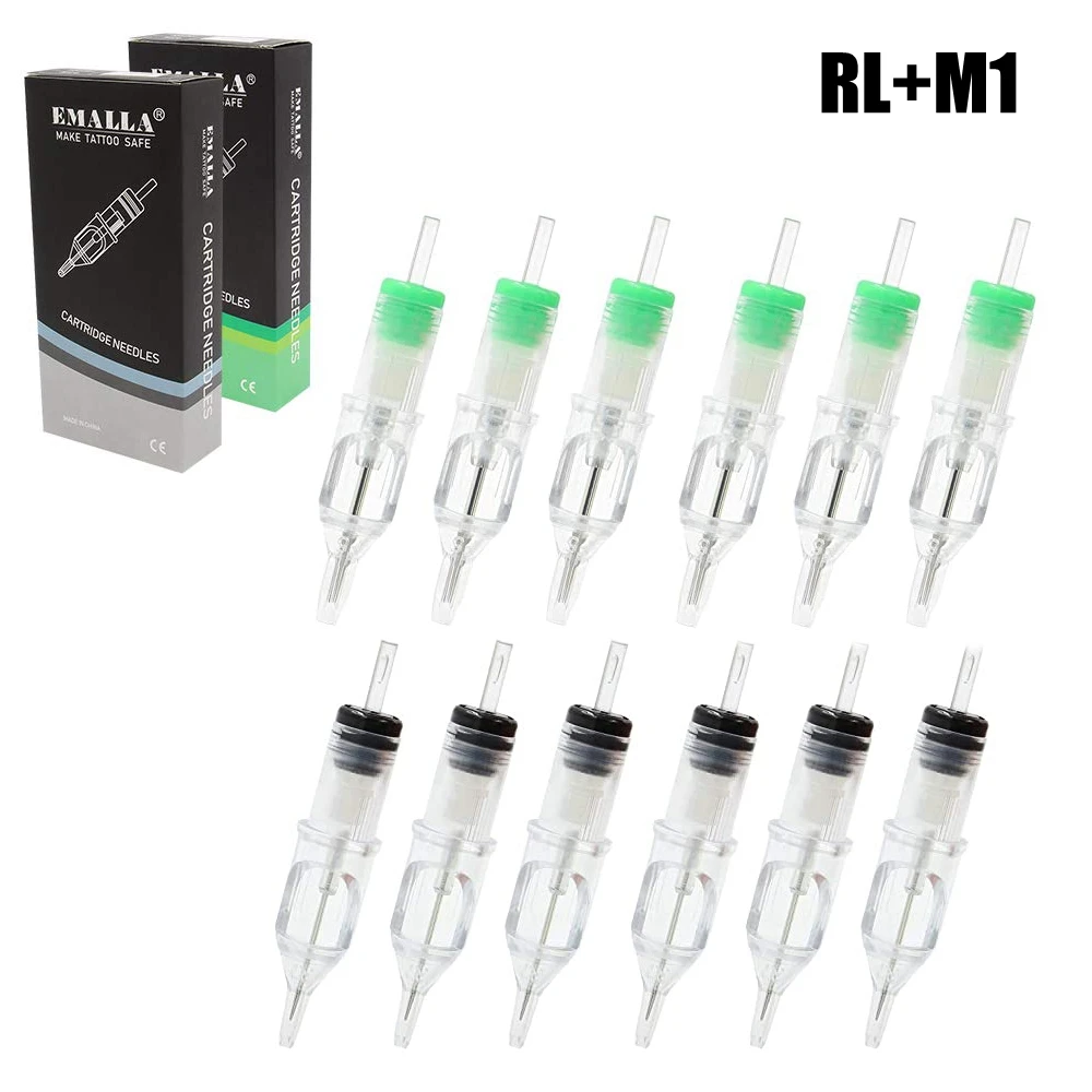 Картриджи для тату иглы микс 20 шт Профессиональные одноразовые картриджа один