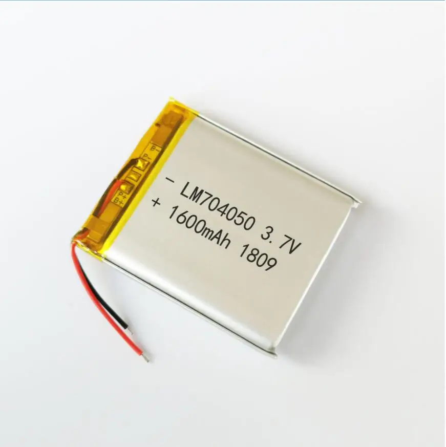 

20pcs 3.7V 1600mah 704050 Lithium Polymer Ion Battery 2.0mm JST Connector