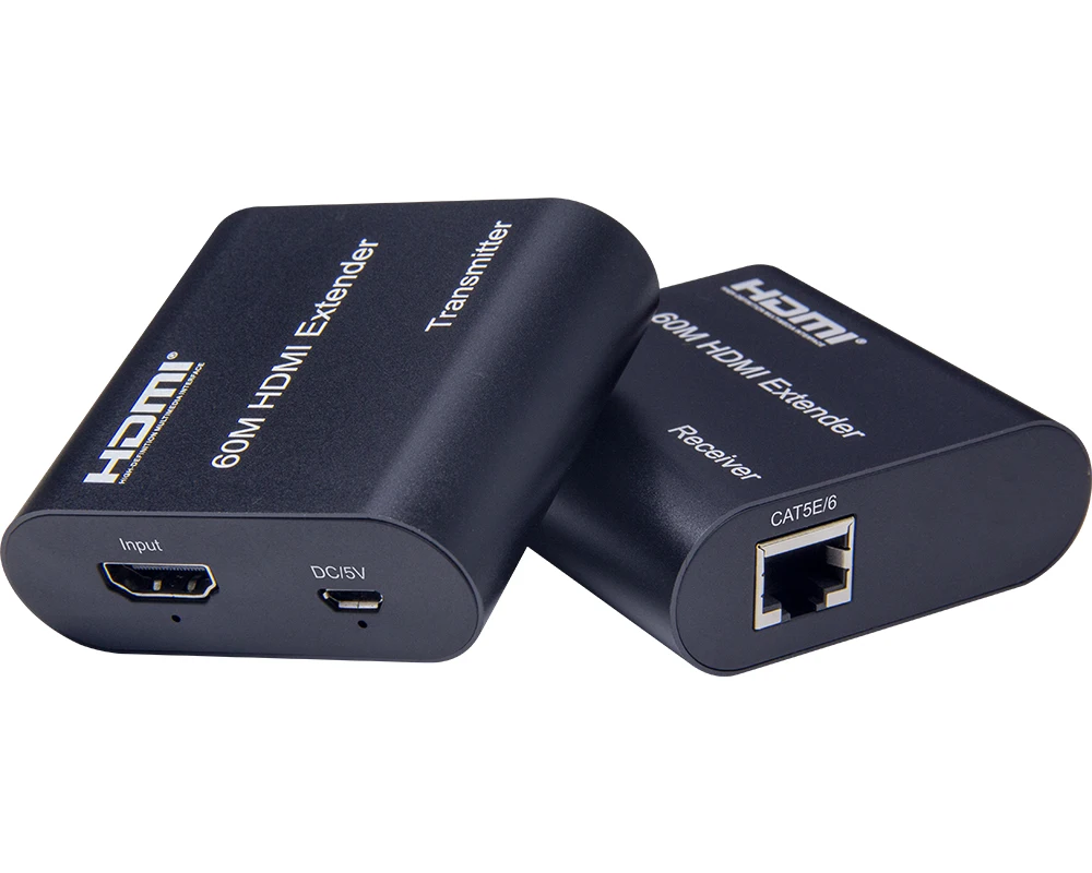 

1080P HDMI Extender 60m Transceiver ,Sender/Receiver Over Single cat 5E/6,60mTransceiver Free Shipping