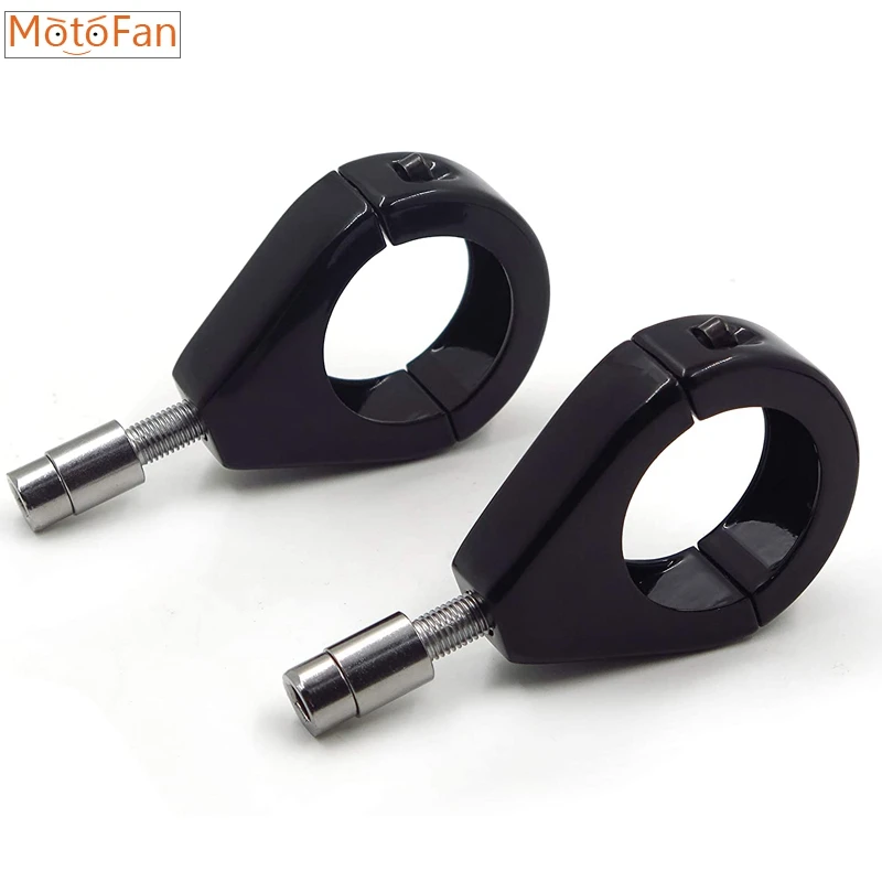 Motorcycle 49mm Fork Relocation Head Lamp Turn Signal Clamps Mount Bracket Light Holder for Harley Softail Dyna FatBob | Автомобили и