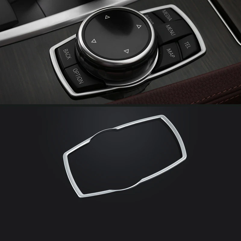 Внутренняя хромированная рамка для кнопки мультимедиа BMW 1 2 3 4 5 6 7 Series X3 X4 X5 X6 ABS |