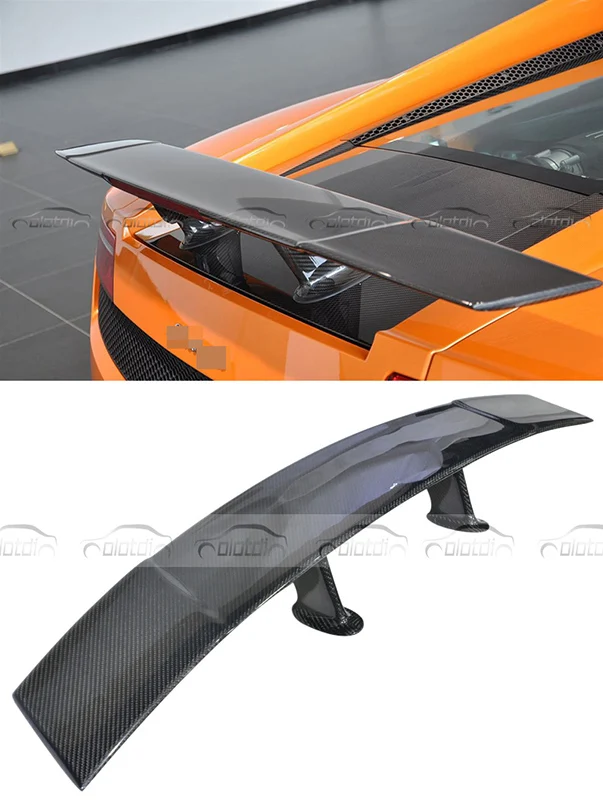 OLOTDI Стайлинг автомобиля настоящее углеродное волокно спойлер заднего крыла