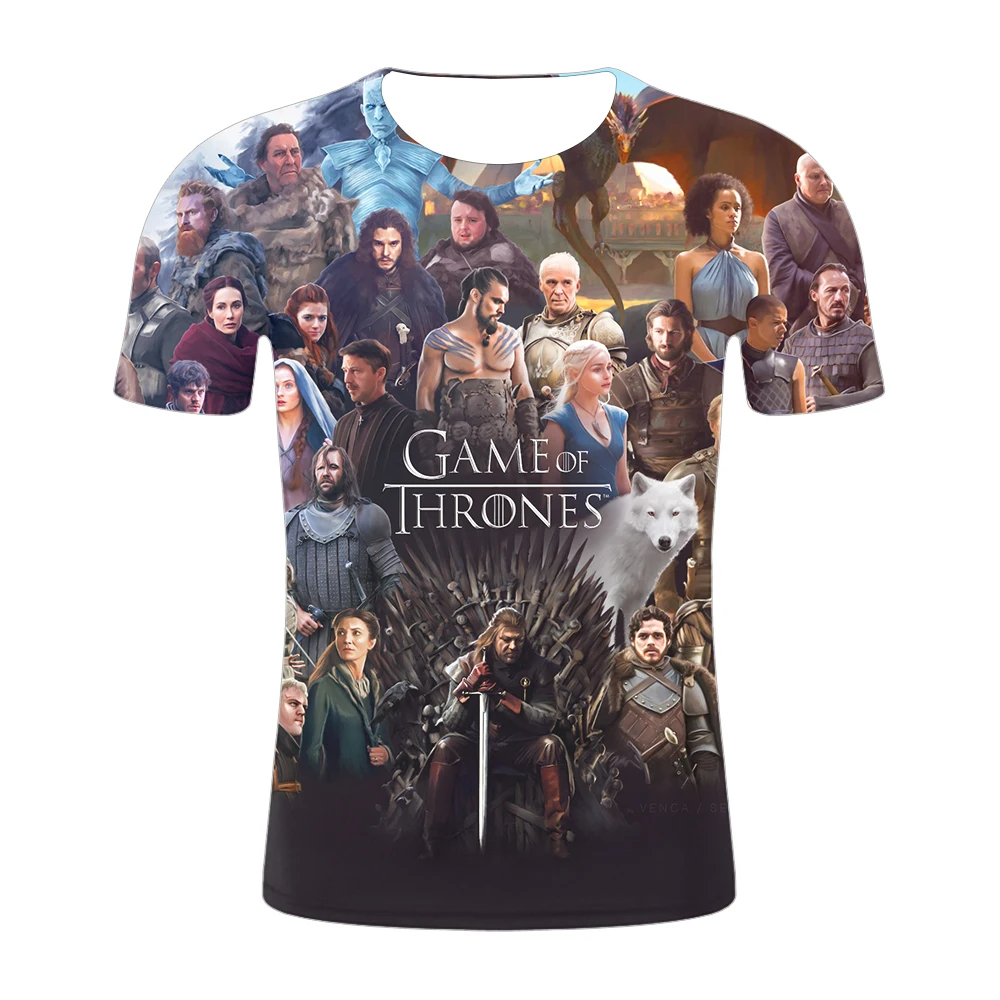 Новая футболка Игра престолов персонаж фильма 2019 новая Ночной король