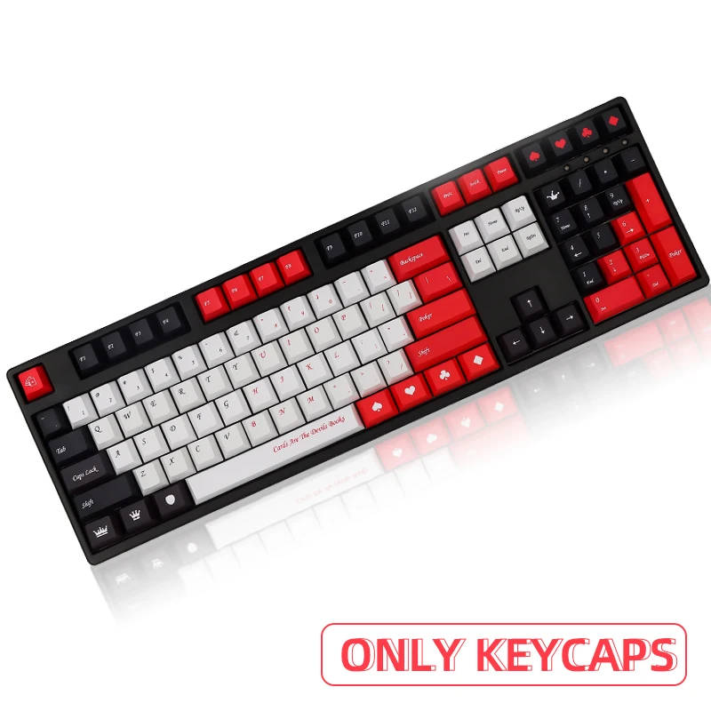 

112 Keys PBT Keycaps Dye Sub Cherry Profile poker Keycap For GMK Cherry MX Switch 61/87/104/108 Mechanical Keyboard